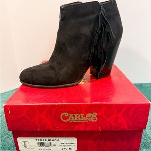 Carlos by Carlos Santana Black Ankle Boots